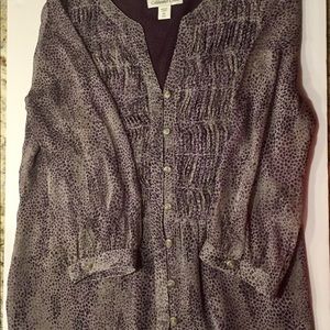 BEAUTIFUL LADIES COLDWATER CREEK CHIFFON BLOUSE